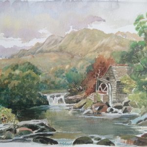 Unframed - watermill - watercolour