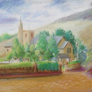 Unframed - Swiss scene - pastel