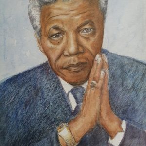 Unframed - Mandela - pastel