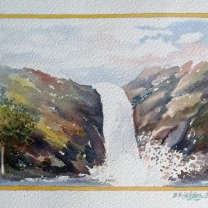 Unframed - waterfall  - watercolour