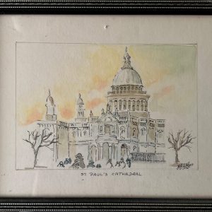 Framed - St Paul's Cathedral - Watercolour