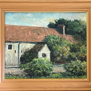 Framed - Country Cottage - oil painting