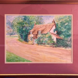 Framed - Thatched Cottage, Appleby - Watercolour